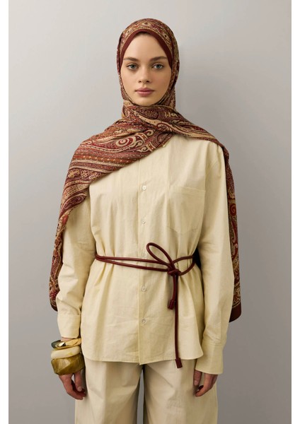 Deluxe Summer Şal Noa Bordo