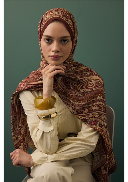 Deluxe Summer Şal Noa Bordo modelleri