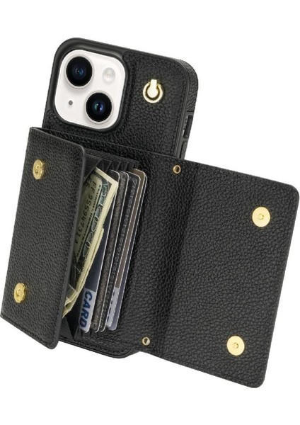IPhone 15 Akordeon Kart Durumda Kart Tutun Flip Cüzdan Kılıf ile Uyumlu (Yurt Dışından) fırsatları