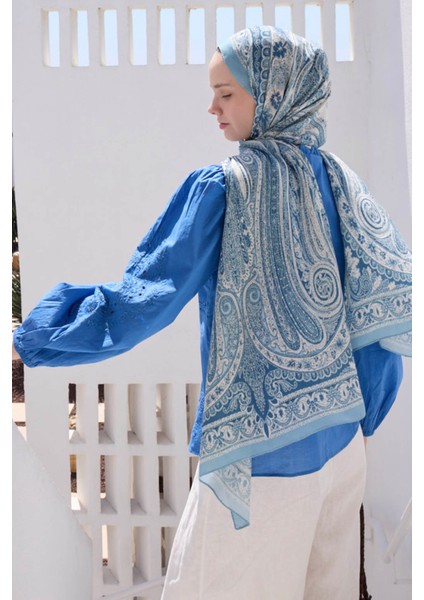 Deluxe Summer Şal Noa Soft Mavi fiyatları