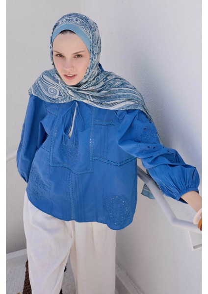 Deluxe Summer Şal Noa Soft Mavi fırsatları