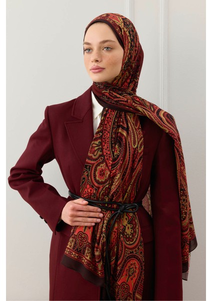 Deluxe Summer Şal Alice Bordo