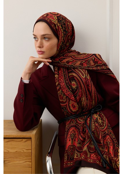 Deluxe Summer Şal Alice Bordo modelleri