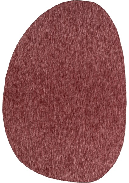 Tema 9039 Bordo Sisal Hasır Iç Dış Mekan Kilim Dekoratif Bahçe Balkon Salon Halısı