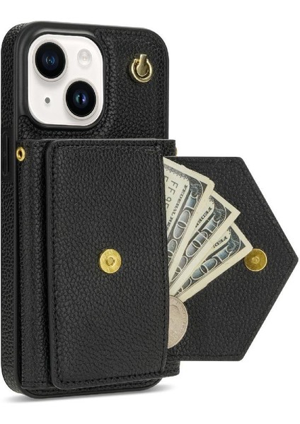 IPhone 15 Artı Akordeon Kart Durumda Kart Tutun Flip Cüzdan ile Uyumlu (Yurt Dışından) fırsatları