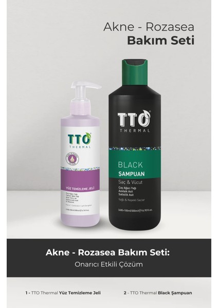 Akne Rozasea Onarıcı Etkili Bakım Seti