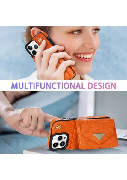 IPhone 14 Pro Max Akordeon Kart Durumda Flip Cüzdan Durumda Pu ile Uyumlu (Yurt Dışından) fırsatları