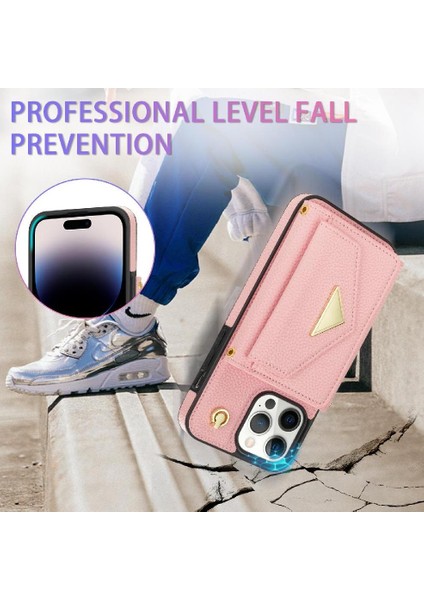 IPhone 14 Pro Max Akordeon Kart Durumda Flip Cüzdan Durumda Pu ile Uyumlu (Yurt Dışından) modelleri
