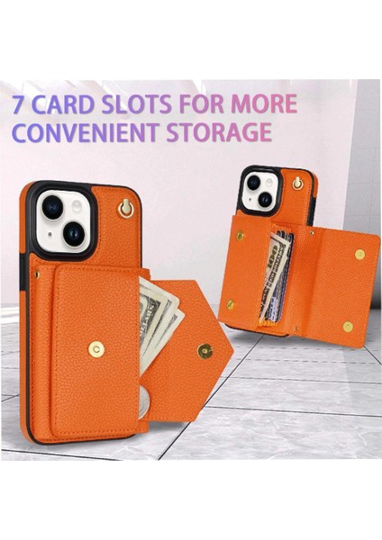 IPhone 14 Akordeon Kart Durumda Kart Tutun Flip Cüzdan Kılıf ile Uyumlu (Yurt Dışından) fırsatları
