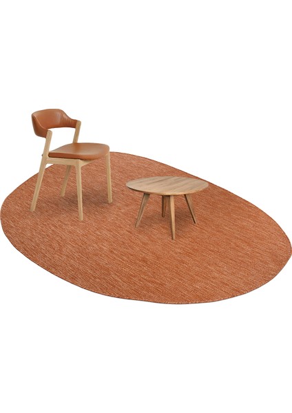 Tema 9038 Turuncu Sisal Hasır Iç Dış Mekan Kilim Dekoratif Bahçe Balkon Salon Halısı fırsatları