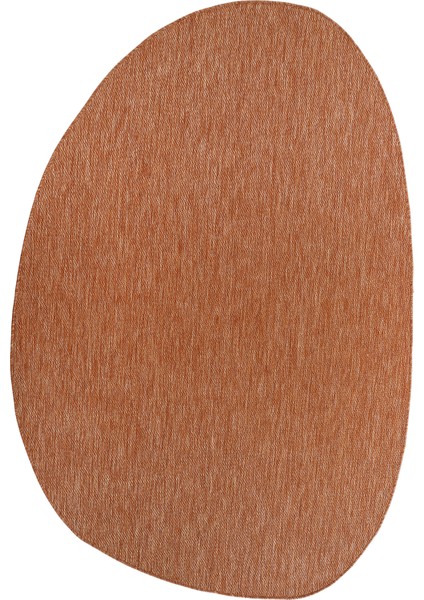Tema 9038 Turuncu Sisal Hasır Iç Dış Mekan Kilim Dekoratif Bahçe Balkon Salon Halısı