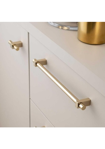 Mobilya Kulbu Gold Renk 224MM Kulp 1 Adet (SY8944 0224 Gl-Gl)