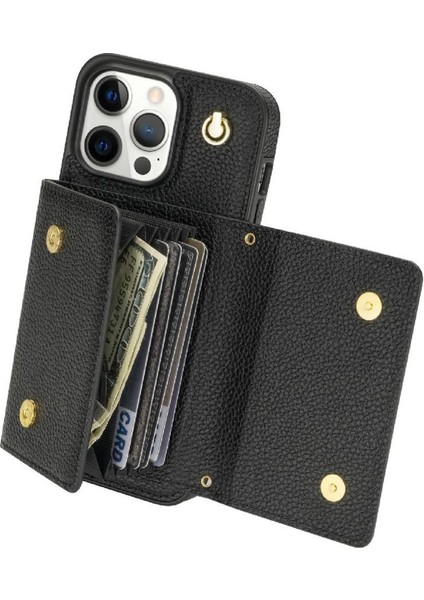 IPhone 13 Pro Akordeon Kart Durumda Kart Tutun Koruyucu Pu ile Uyumlu (Yurt Dışından) indirimleri