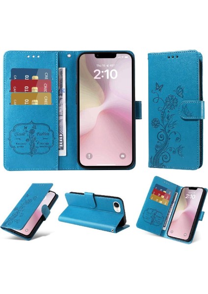 IPhone 16E Kart Yuvaları Flip Deri Çiçek Için Flip Case (Yurt Dışından) modelleri