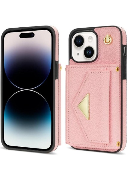 IPhone 15 Akordeon Kart Durumda Kart Tutun Flip Cüzdan Kılıf ile Uyumlu (Yurt Dışından)