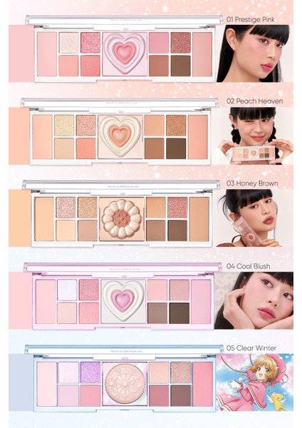 Çok Fonksiyonlu Makyaj Paleti PERIPERA All Take Mood Like Palette (#04 Cool Blush) (Night Peri)