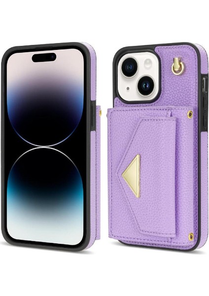 IPhone 15 Artı Akordeon Kart Durumda Kart Tutun Flip Cüzdan ile Uyumlu (Yurt Dışından)