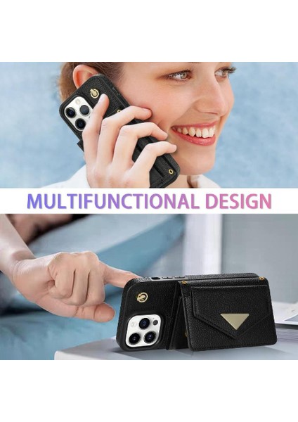 IPhone 14 Pro Max Akordeon Kart Durumda Flip Cüzdan Durumda Pu ile Uyumlu (Yurt Dışından) fiyatları