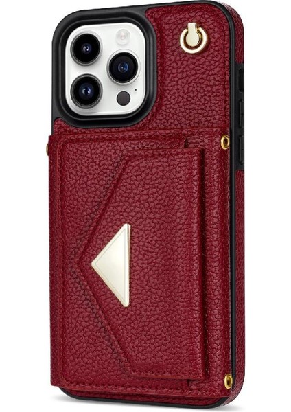 IPhone 14 Pro Max Akordeon Kart Durumda Flip Cüzdan Durumda Pu ile Uyumlu (Yurt Dışından) indirimleri