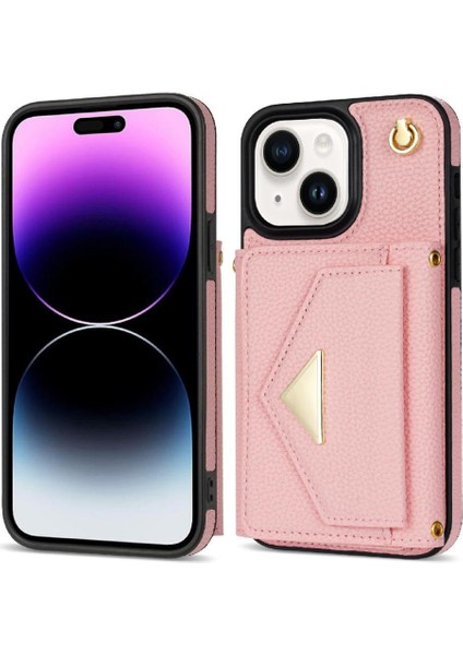 IPhone 14 Akordeon Kart Durumda Kart Tutun Flip Cüzdan Kılıf ile Uyumlu (Yurt Dışından)