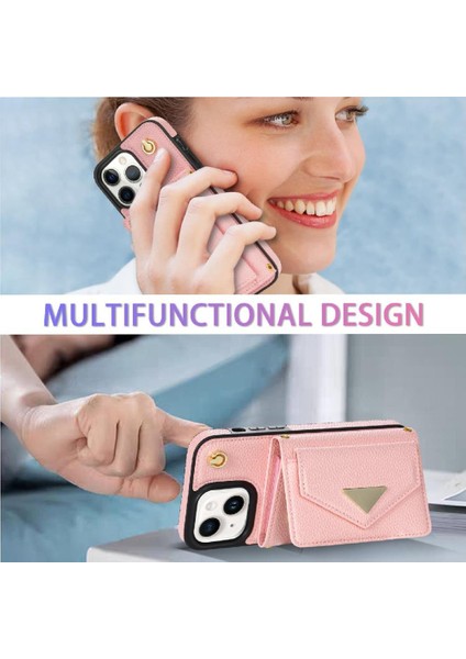 IPhone 14 Akordeon Kart Durumda Kart Tutun Flip Cüzdan Kılıf ile Uyumlu (Yurt Dışından) indirimleri