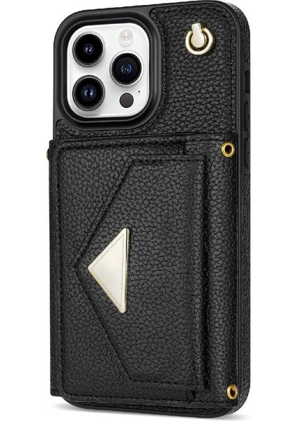 IPhone 14 Pro Akordeon Kart Durumda Flip Cüzdan Durumda Kapatma ile Uyumlu (Yurt Dışından) indirimleri