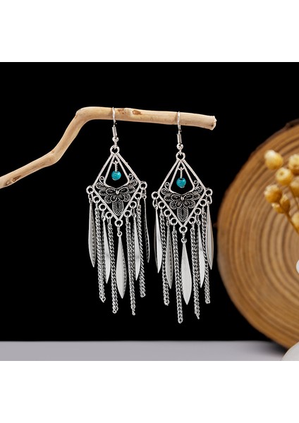 Bohem Uzun Püsküllü Metal Küpeler - Çarpıcı Etnik Stil Yeni Moda (Yurt Dışından)