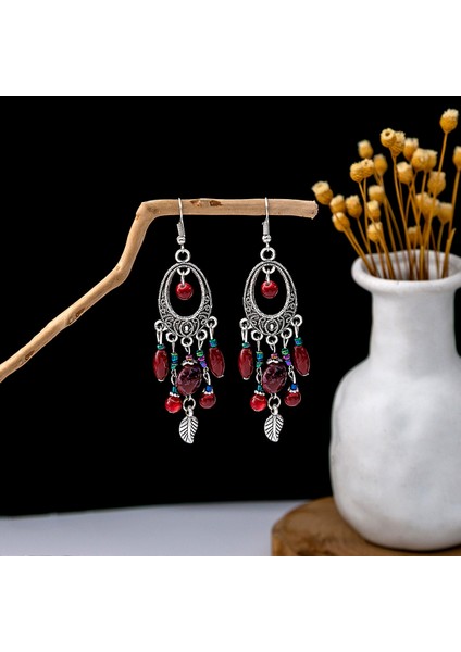 Bohem Uzun Püsküllü Metal Küpeler - Çarpıcı Etnik Stil Yeni Moda (Yurt Dışından)