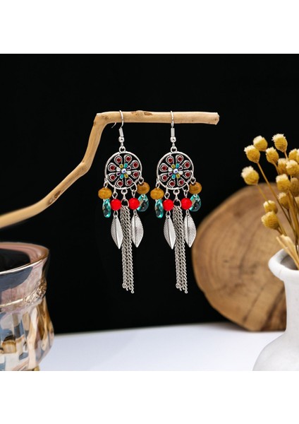 Bohem Uzun Püsküllü Metal Küpeler - Çarpıcı Etnik Stil Yeni Moda (Yurt Dışından)