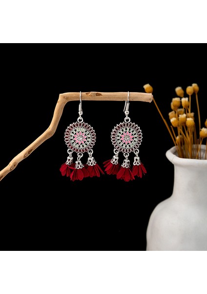 Bohem Uzun Püsküllü Metal Küpeler - Çarpıcı Etnik Stil Yeni Moda (Yurt Dışından)