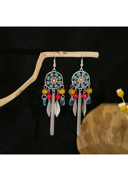 Bohem Uzun Püsküllü Metal Küpeler - Çarpıcı Etnik Stil Yeni Moda (Yurt Dışından)
