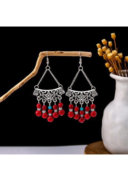 Bohem Uzun Püsküllü Metal Küpeler - Çarpıcı Etnik Stil Yeni Moda (Yurt Dışından)