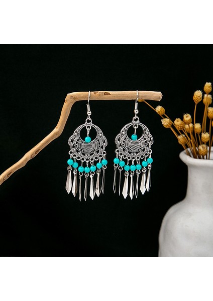 Bohem Uzun Püsküllü Metal Küpeler - Çarpıcı Etnik Stil Yeni Moda (Yurt Dışından)