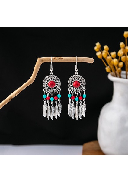Bohem Uzun Püsküllü Metal Küpeler - Çarpıcı Etnik Stil Yeni Moda (Yurt Dışından)