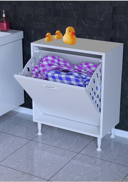 55X75X32,5 Cm’ Lik 1 Göz Sepetli Organizatör Mutfak Dolabı Çok Amaçlı Dolap