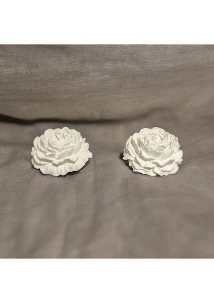 2 Li Şakayık Obje Set Beyaz Konsept Hediyelik