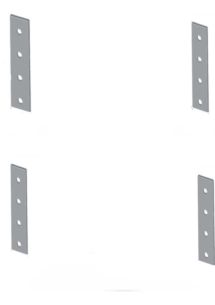 Gönye, Düz Bağlantı Sac Gönye 15X50MM 4 Adet