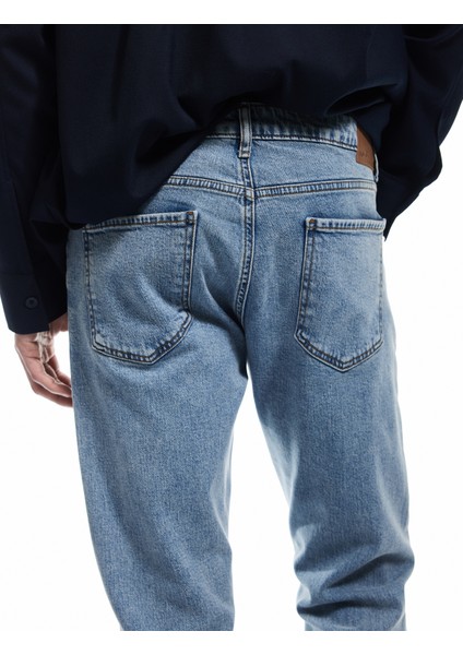 Düğmeli Pamuklu Normal Bel Straight Fit Jean Pantolon - Mark Jean modelleri