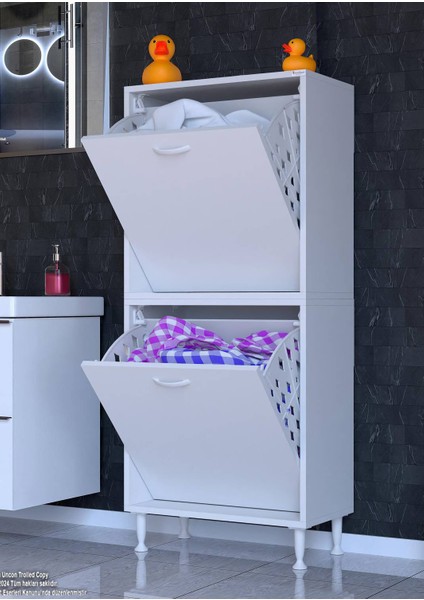 55X138X32,5 cm Gizli 2 Göz Minimalist Akıllı Sepetli Dolap Mutfak Dolabı Çok Amaçlı Dolap