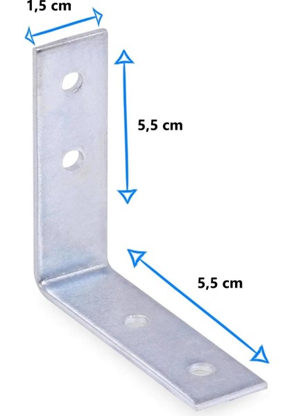 L Masa Gönye 1,5cm x 5,5 cm x 5,5cm 4 Adet fiyatları