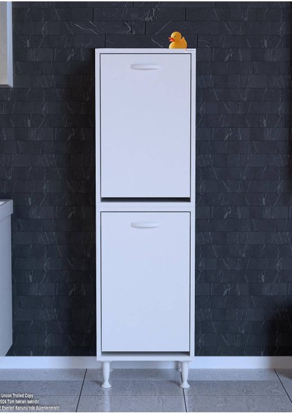 40X138X32,5 cm Gizli 2 Gözlü Minimalist Akıllı Sepetli Dolap Çok Amaçlı Dolap Mutfak Dolabı