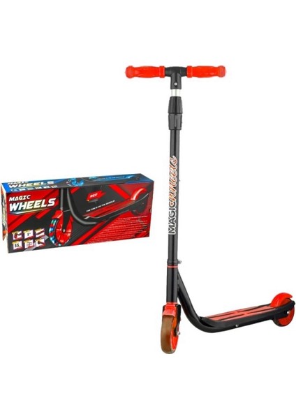 Işıklı 2 Teker Scooter Pembe - Mavi- Kırmızı