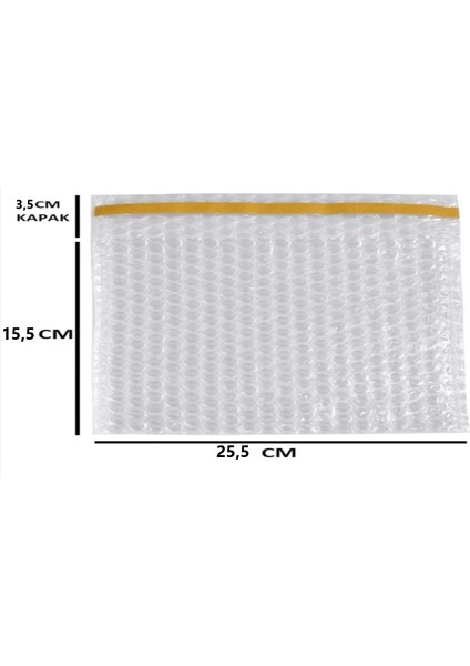 Balonlu Patpat Torba, Bantlı Baloncuklu Torba 15CM(EN)X25CM (Boy)+5cm (Kapak) 10 Adet) fiyatları