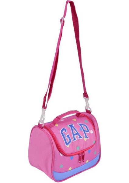 12828 Pembe Kalp Desenli Kız Çocuk Beslenme Çantası fiyatları