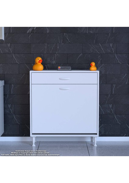 70 x 88 x 32,5 Cm’lik 1 Çekmece 1 Göz Sepetli Dolap Mutfak Dolabı Çok Amaçlı Dolap fırsatları
