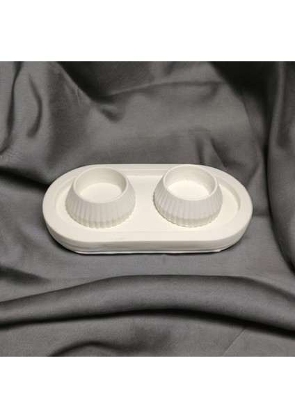 2 Li Mumluk Seti Alt Tabak Dahil Beyaz Konsept Hediyelik fiyatları