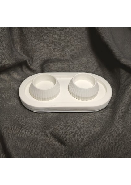 2 Li Mumluk Seti Alt Tabak Dahil Beyaz Konsept Hediyelik modelleri