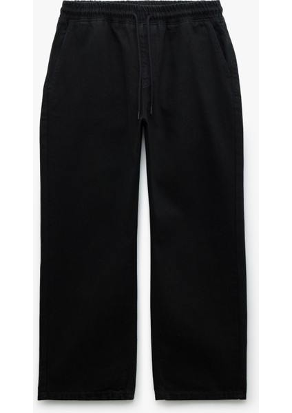 Pamuklu Cep Detaylı Beli Bağcıklı Jean Pantolon fırsatları