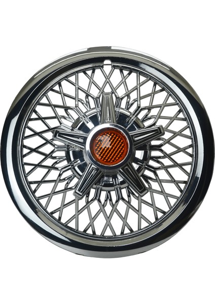 Jant Kapağı Kırılmaz Telli Yıldız Fırfırlı Turuncu 12" Abs Krom Paslanmaz 4'lü (Takım Olarak) fiyatları