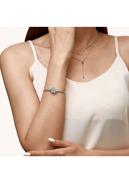 Unutmabeni Çiçek Charm, 925 Ayar Gümüş modelleri